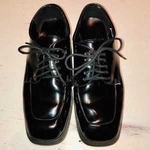 💍  Men's Shiny Black Formal Dress Shoes Size 8